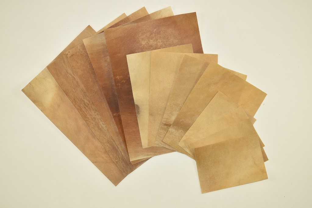 Pack 5 DINA brown parchment sheet